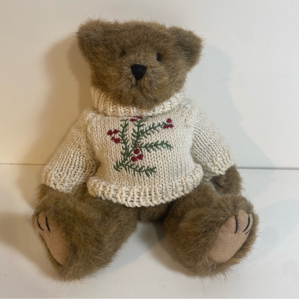 Boyd’s Bear With Tags In A Winter Sweater 10” Height